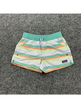 Patagonia Costa Rica Baggies Nylon Shorts Striped 67087 Summer Girls size Large